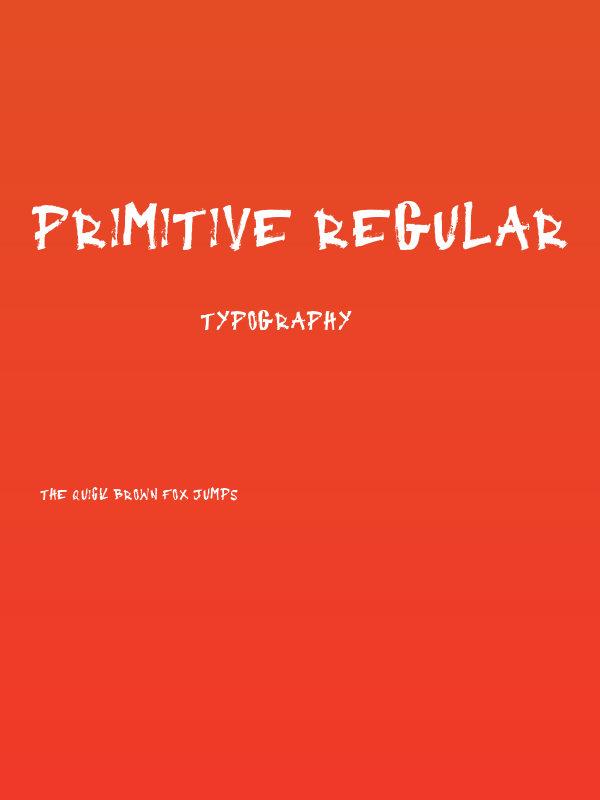 Primitive Regular Poster