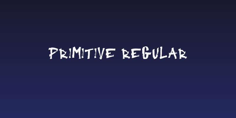 Primitive Regular Social Header