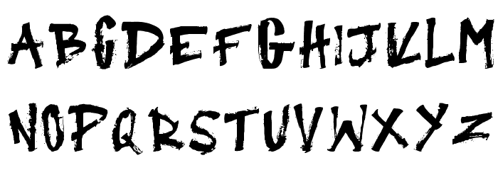 Primitive Regular Font LOWERCASE