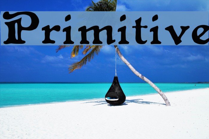 Primitive Font examples