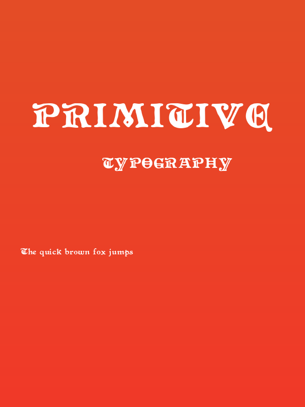 Primitive Poster