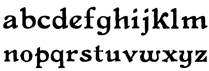 Primitive Font LOWERCASE