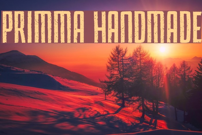 Primma Handmade Font examples