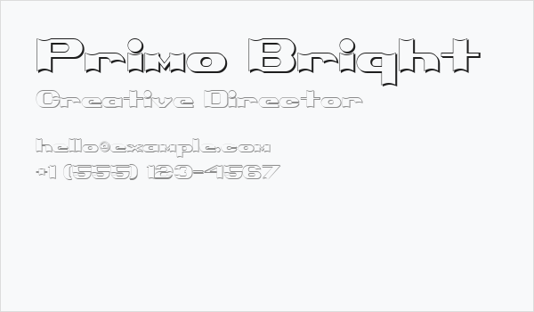Primo Bright Business Card