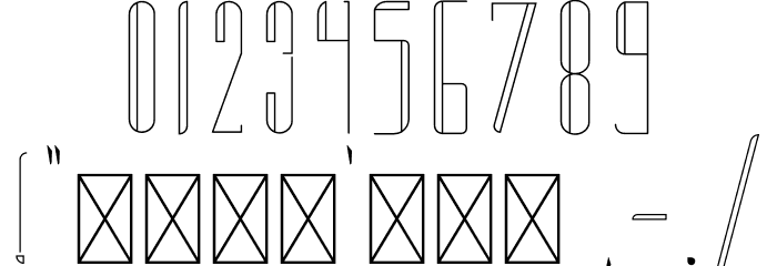 Primova Display Font OTHER CHARS