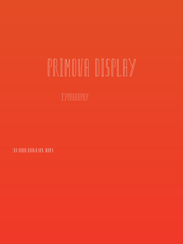 Primova Display Poster