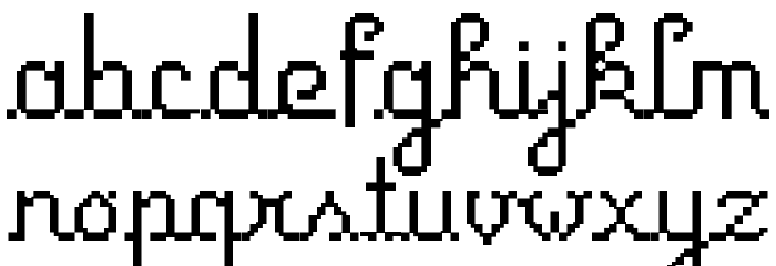 Primus Script Font LOWERCASE