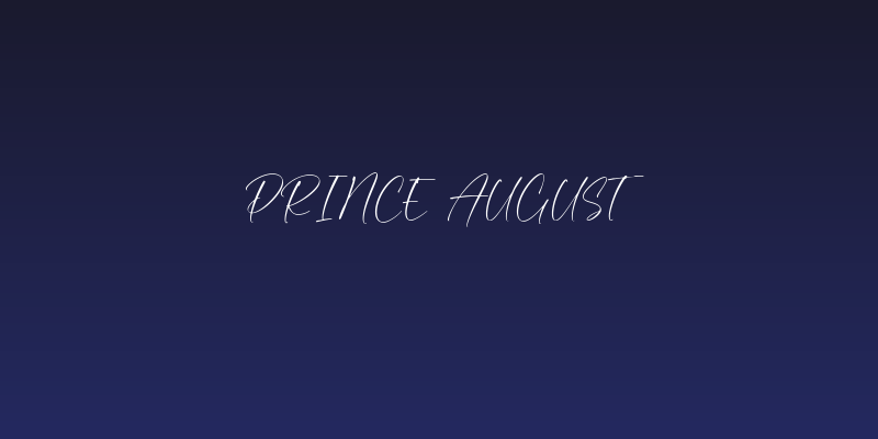 Prince August Social Header