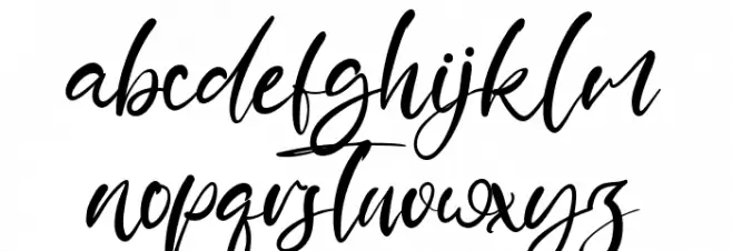 Prince Danice 字体 小写