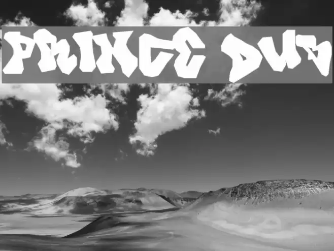 Prince Dub Font examples