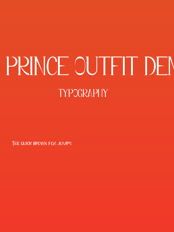 Prince Outfit Demo Poster