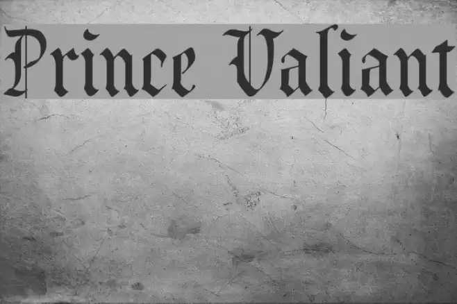 Prince Valiant Font examples