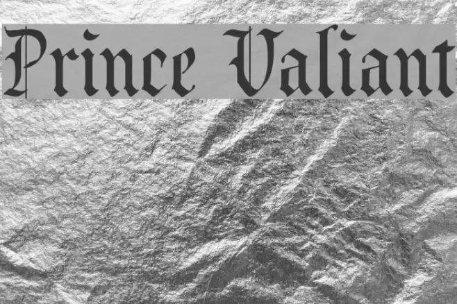 Prince Valiant Font examples