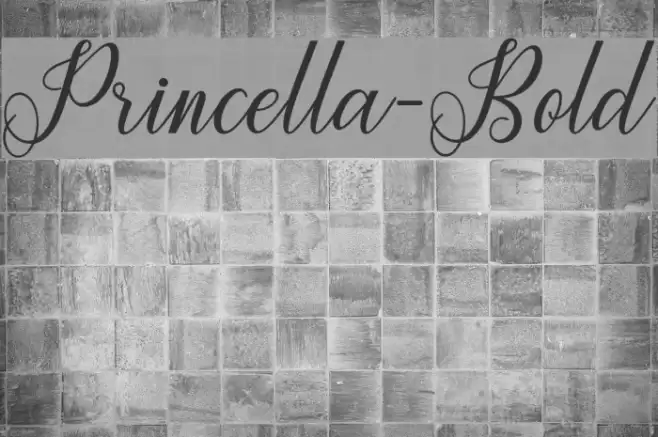 Princella-Bold Font examples