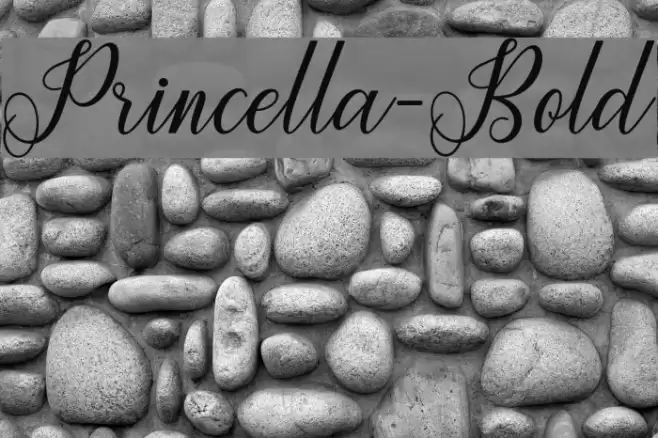 Princella-Bold Font examples