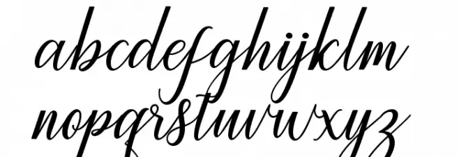 Princella-Bold Caratteri MINUSCOLO