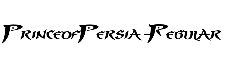 PrinceofPersia-Regular  font caratteri gratis