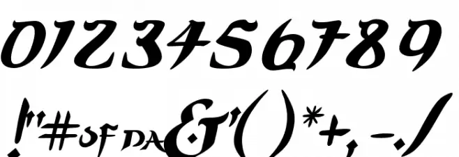 PrinceofPersia-Regular Font OTHER CHARS
