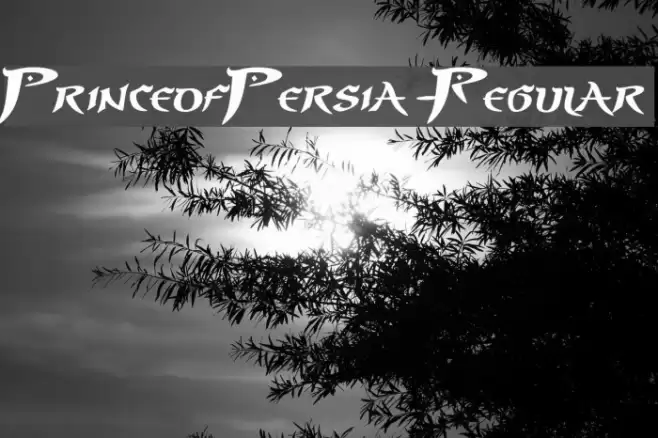 PrinceofPersia-Regular Font examples