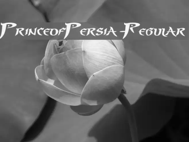 PrinceofPersia-Regular Font examples