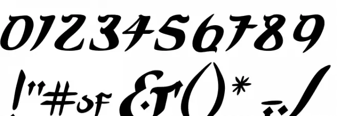 PrinceofPersia Font OTHER CHARS