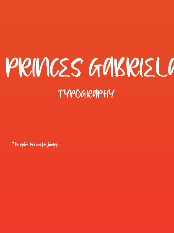 Princes Gabriela Poster
