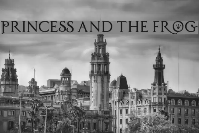 PrincesS AND THE FROG Font examples