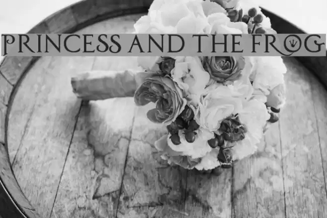 PrincesS AND THE FROG Font examples