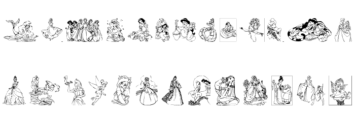 Princes Font LOWERCASE