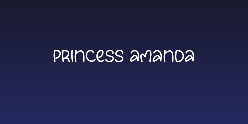 Princess Amanda Social Header