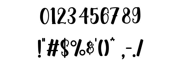 Princess Angela フォント その他の文字