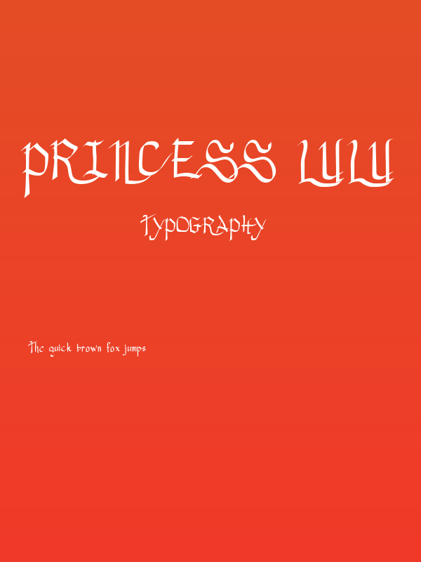 Princess Lulu Poster