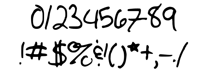 PrincessAllie Font OTHER CHARS