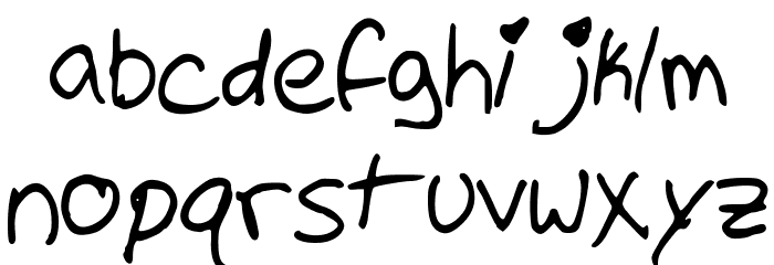 PrincessAllie Font LOWERCASE