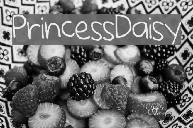 PrincessDaisy Font examples