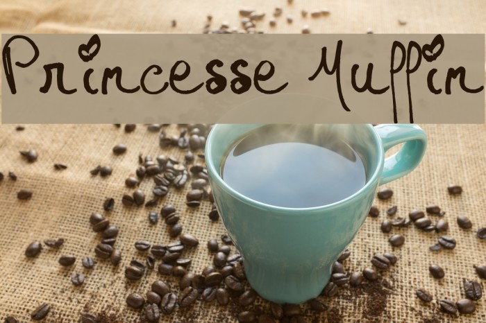 Princesse Muffin Font examples