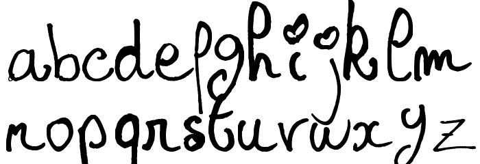 Princesse Muffin Font LOWERCASE