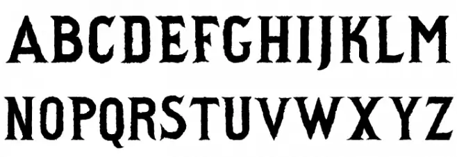 Principaute Bold Caratteri MAIUSCOLE