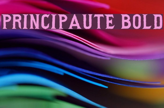 Principaute Bold Example 1