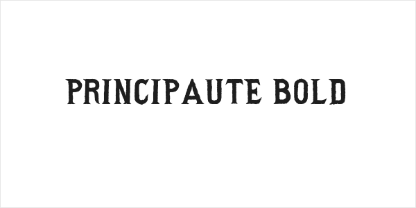 Principaute Bold Logo