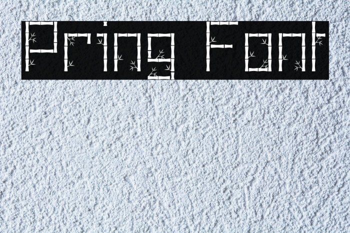 Pring Font examples