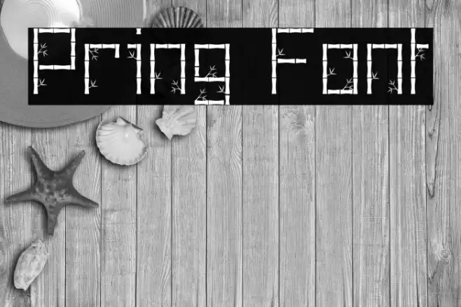 Pring Schriftart examples