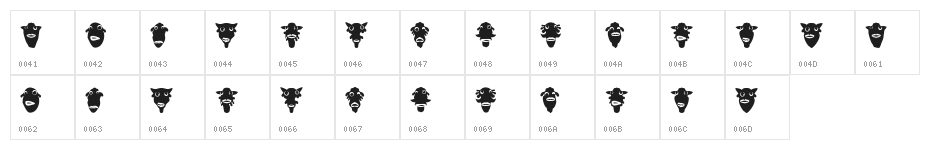 Prins Regular Character Map