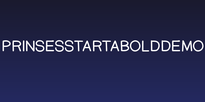 PrinsesstartaBoldDEMO Social Header