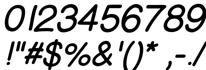PrinsesstartaBoldItalicDEMO Font OTHER CHARS