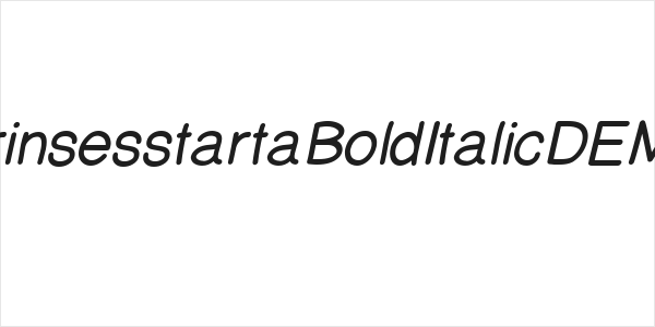 PrinsesstartaBoldItalicDEMO Logo