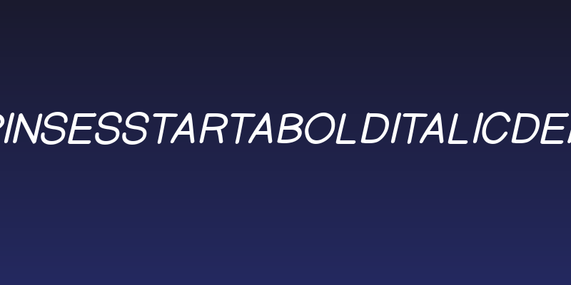 PrinsesstartaBoldItalicDEMO Social Header