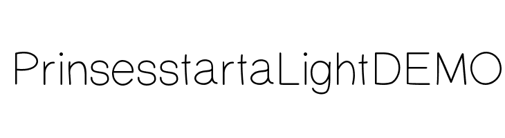 PrinsesstartaLightDEMO Font