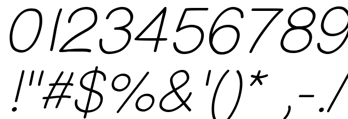 PrinsesstartaLightItalicDEMO Font OTHER CHARS