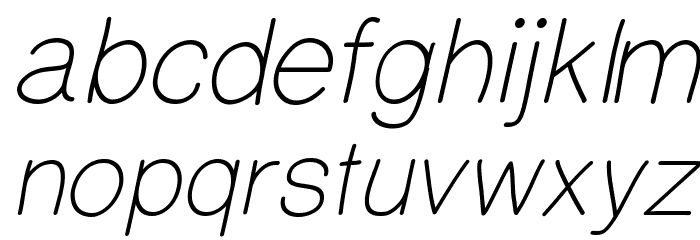PrinsesstartaLightItalicDEMO Font LOWERCASE